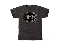 NHL Men's Montreal Canadiens Black Rink Warrior Tri-Blend T-Shirt