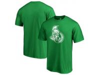 NHL Men's Ottawa Senators St. Patrick's Day Authentic Logo Green Limited T-Shirt