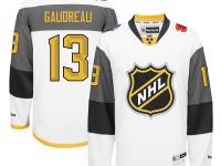 NHL Reebok Calgary Flames #13 Johnny Gaudreau Men 2016 All-Star White Jerseys