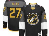 NHL Reebok Carolina Hurricanes #27 Justin Faulk Men 2016 All-Star Black Jerseys