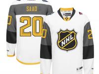 NHL Reebok Columbus Blue Jackets #20 Brandon Saad Men 2016 All-Star White Jerseys