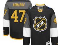 NHL Reebok Toronto Maple Leafs #47 Leo Komarov Men 2016 All-Star Black Jerseys