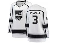 NHL Women's Dion Phaneuf White Away Breakaway Jersey - #3 Los Angeles Kings