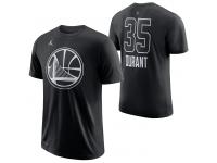 Nike 2018 NBA All-Star Edition Kevin Durant #35 Men's Jordan Name & Number T-Shirts - Black