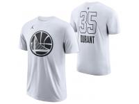 Nike 2018 NBA All-Star Edition Kevin Durant #35 Men's Jordan Name & Number T-Shirts - White
