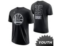 Nike 2018 NBA All-Star Edition Kevin Durant #35 Youth Jordan Name & Number T-Shirts - Black