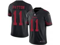 Nike 49ers #11 Quinton Patton Black Men Stitched NFL Limited Rush Jersey