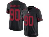 Nike 49ers #90 Glenn Dorsey Black Men Stitched NFL Limited Rush Jersey