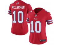 Nike AJ McCarron Limited Red Women's Jersey - NFL Buffalo Bills #10 Rush Vapor Untouchable