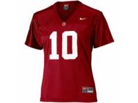 Nike Alabama Crimson Tide #10 AJ McCarron Red Women Authentic NCAA Jersey