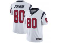 Nike Andre Johnson Limited White Road Men's Jersey - NFL Houston Texans #80 Vapor Untouchable