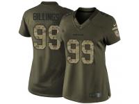Nike Andrew Billings Elite Green Women's Jersey - NFL Cincinnati Bengals #99 Salute to Service