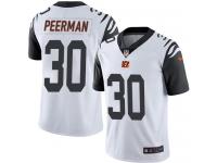 Nike Bengals #30 Cedric Peerman White Men Stitched NFL Limited Rush Jersey