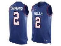Nike Bills #2 Dan Carpenter Royal Blue Team Color Men Stitched NFL Tank Top