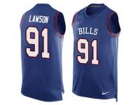 Nike Bills #91 Manny Lawson Royal Blue Team Color Men Stitched NFL Tank Top