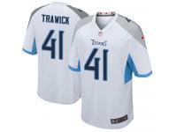 Nike Brynden Trawick Game White Road Men's Jersey - NFL Tennessee Titans #41