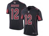 Nike Cardinals #12 John Brown Black Men Stitched NFL Limited Rush Jersey