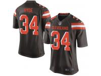 Nike Carlos Hyde Game Brown Home Men's Jersey - NFL Cleveland Browns #34