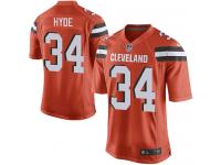 Nike Carlos Hyde Game Orange Alternate Men's Jersey - NFL Cleveland Browns #34