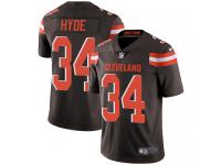 Nike Carlos Hyde Limited Brown Home Men's Jersey - NFL Cleveland Browns #34 Vapor Untouchable