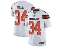 Nike Carlos Hyde Limited White Road Men's Jersey - NFL Cleveland Browns #34 Vapor Untouchable