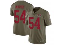 Nike Cassius Marsh Limited Olive Men's Jersey - NFL San Francisco 49ers #54 2017 Salute to Service