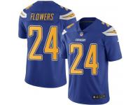 Nike Chargers #24 Brandon Flowers Electric Blue Men Stitched NFL Limited Rush Jersey