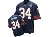 Nike Chicago Bears #34 Walter Payton Navy Blue Throwback Men Stitched NFL Elite Jersey