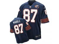 Nike Chicago Bears #87 Tom Waddle Navy Blue Throwback Men Stitched NFL Elite Jersey