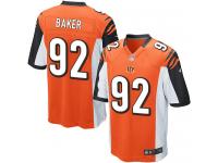 Nike Chris Baker Game Orange Alternate Men's Jersey - NFL Cincinnati Bengals #92