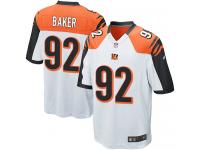 Nike Chris Baker Game White Road Men's Jersey - NFL Cincinnati Bengals #92