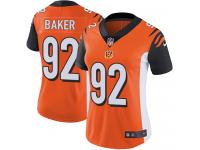 Nike Chris Baker Limited Orange Alternate Women's Jersey - NFL Cincinnati Bengals #92 Vapor Untouchable
