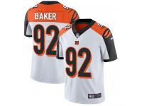 Nike Chris Baker Limited White Road Men's Jersey - NFL Cincinnati Bengals #92 Vapor Untouchable
