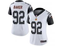Nike Chris Baker Limited White Women's Jersey - NFL Cincinnati Bengals #92 Rush Vapor Untouchable
