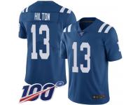 Nike Colts #13 T.Y. Hilton Royal Blue Men's Stitched NFL Limited Rush 100th Season Jersey