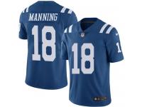 Nike Colts #18 Peyton Manning Royal Blue Men Stitched NFL Limited Rush Jersey
