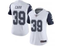 Nike Cowboys #39 Brandon Carr White Women Stitched NFL Limited Rush Jersey
