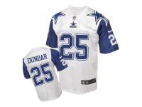 Nike Dallas Cowboys #25 Lance Dunbar White Throwback Men Stitched NFL Elite Jersey