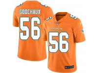 Nike Davon Godchaux Limited Orange Men's Jersey - NFL Miami Dolphins #56 Rush Vapor Untouchable