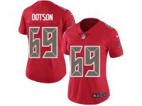 Nike Demar Dotson Limited Red Women's Jersey - NFL Tampa Bay Buccaneers #69 Rush Vapor Untouchable