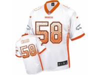Nike Denver Broncos #58 Von Miller White Men's Stitched NFL Elite Drift Fashion Jersey