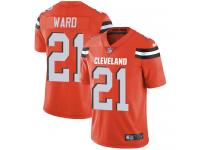 Nike Denzel Ward Limited Orange Alternate Men's Jersey - NFL Cleveland Browns #21 Vapor Untouchable