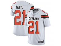 Nike Denzel Ward Limited White Road Men's Jersey - NFL Cleveland Browns #21 Vapor Untouchable