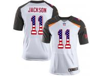 Nike DeSean Jackson Elite White Road Men's Jersey - NFL Tampa Bay Buccaneers #11 USA Flag Fashion