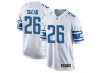 Nike DeShawn Shead Game White Road Men's Jersey - NFL Detroit Lions #26