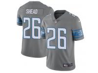 Nike DeShawn Shead Limited Steel Men's Jersey - NFL Detroit Lions #26 Rush Vapor Untouchable