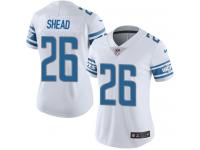 Nike DeShawn Shead Limited White Road Women's Jersey - NFL Detroit Lions #26 Vapor Untouchable