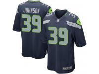 Nike Dontae Johnson Game Navy Blue Home Men's Jersey - NFL Seattle Seahawks #39