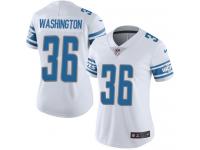 Nike Dwayne Washington Limited White Road Women's Jersey - NFL Detroit Lions #36 Vapor Untouchable