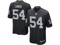 Nike Emmanuel Lamur Game Black Home Men's Jersey - NFL Oakland Raiders #54